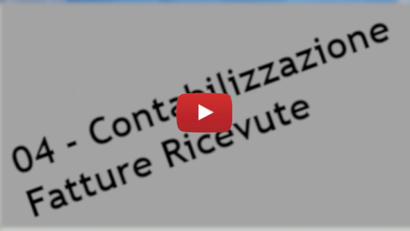 04 - Contabilizzazione Fatture Ricevute